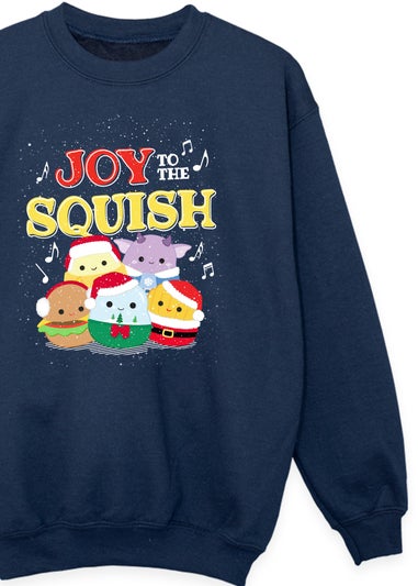 Squishmallows Kids Navy Christmas Joy To The Squish Sweatshirt (5-13 Years)