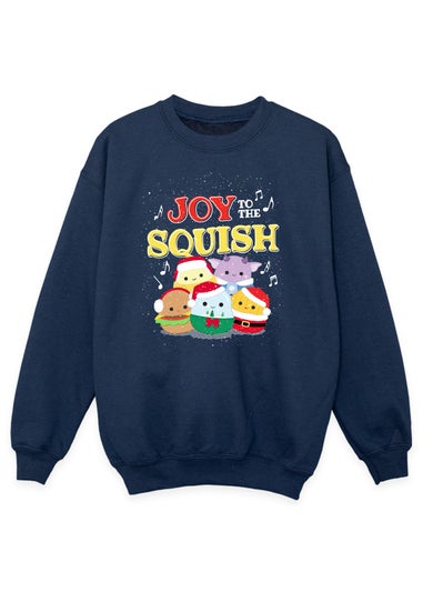 Squishmallows Kids Navy Christmas Joy To The Squish Sweatshirt (5-13 Years)