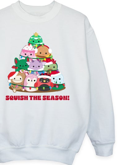 Squishmallows Kids White Christmas Tree Sweatshirt (5-13 Years)