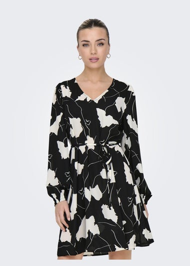 JDY Black Divya Shift Mini Dress