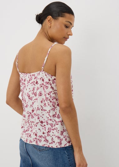 Raspberry Floral Cami Top