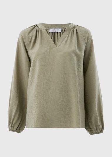 Sage Green Popover Blouse