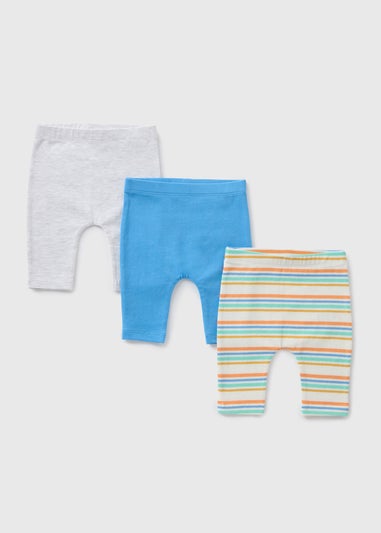 3 Pack Baby Multicolour Leggings (Newborn-23mths)