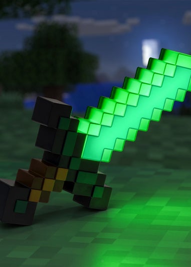 Microsoft Green Minecraft Diamond Sword Table Light