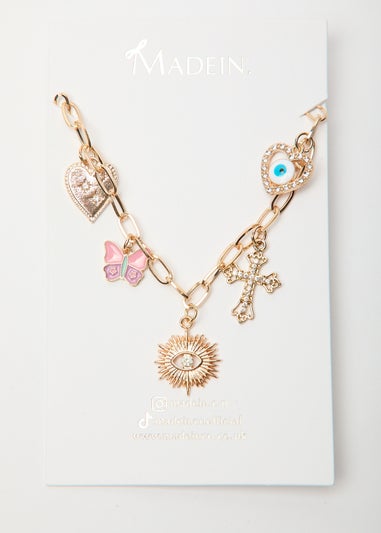 Madein Gold Charm Necklace