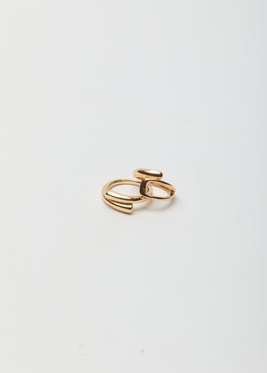 Madein Gold Abstract Ring Set