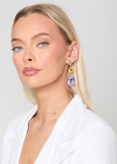 Madein Embellished Drop Down Earrings