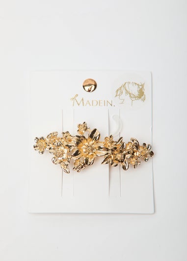 Madein Gold Floral Claw Clip