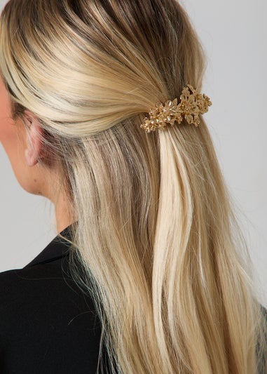 Madein Gold Floral Claw Clip