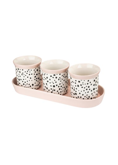 Eleanor Bowmer Dalmation Herb Pots Set of 3