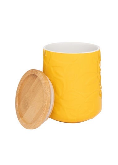 Catherine Lansfield Yellow Inga Storage Jar