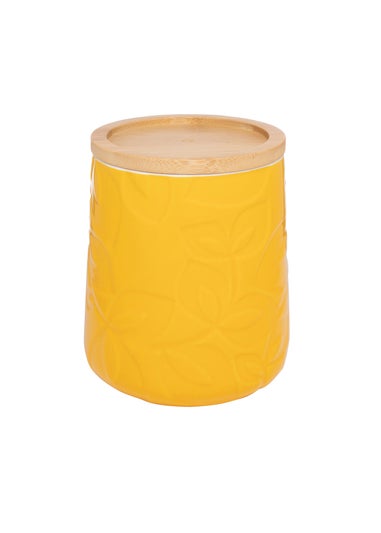 Catherine Lansfield Yellow Inga Storage Jar