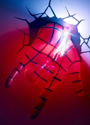 3D Light FX Red Marvel Avengers Spiderman Hand Wall Light