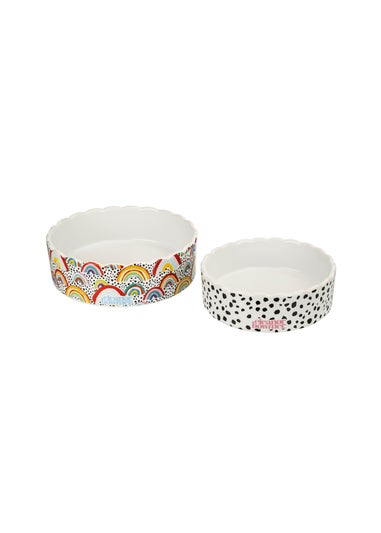 Eleanor Bowmer Pet Bowl Set Of 2 Dalmatian