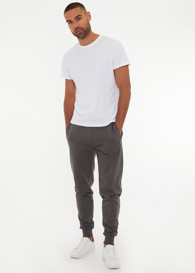 Threadbare Dark Grey Cotton Blend Joggers