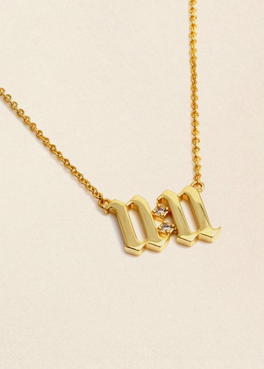 Say It With Yellow Gold 11:11 Necklace