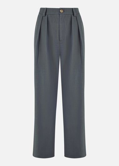 Yumi Grey Wide Leg Trousers