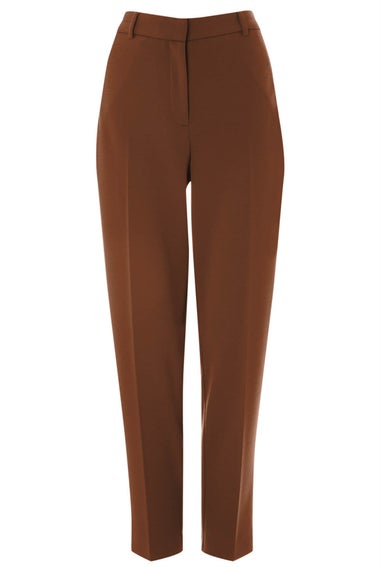 Roman Chocolate Short Straight Leg Stretch Trouser