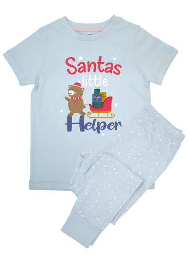 Brands In Christmas Santa Little Helper Kids Stars Pyjamas (3-8 Years)