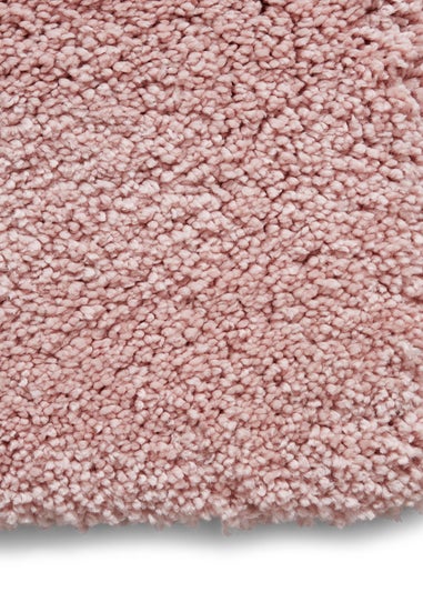 Think Rugs Sierra Pink Plain Shaggy Rectangle Rug