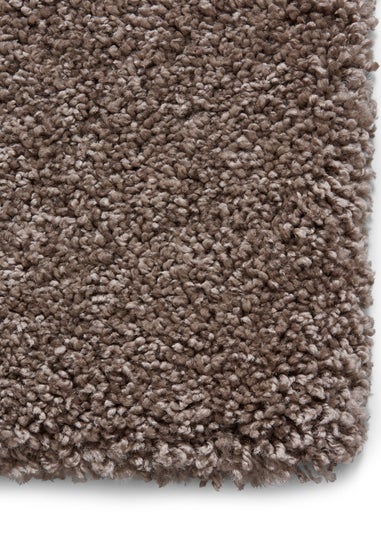 Think Rugs Sierra Beige Plain Shaggy Rectangle Rug