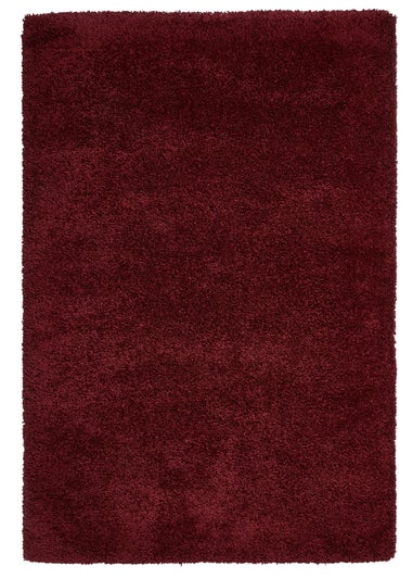 Think Rugs Sierra Ruby Plain Shaggy Rectangle Rug