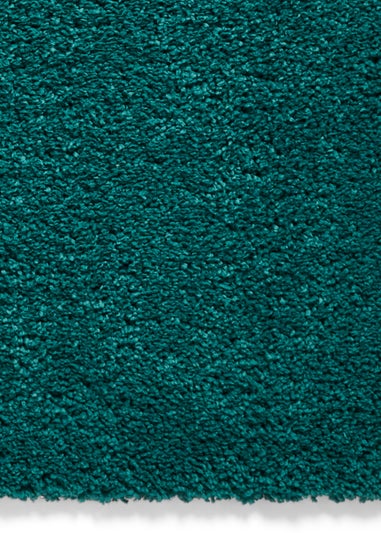 Think Rugs Sierra Jewel Green Plain Shaggy Rectangle Rug