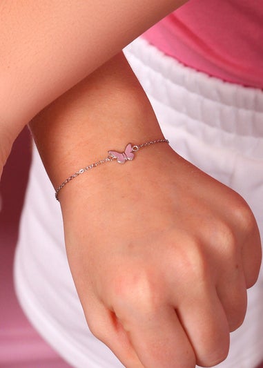 Say It With Silver Children's Butterfly Friendship Bracelets