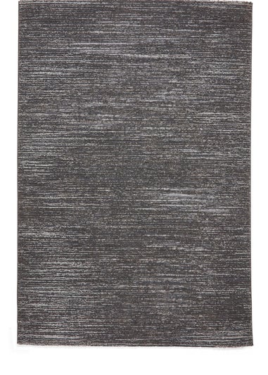 Think Rugs Flores Charcoal Modern Rectangle Rug