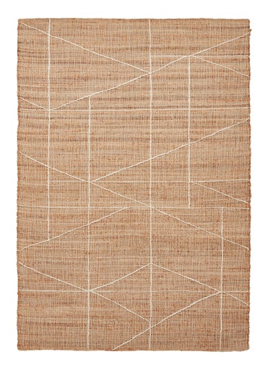 Think Rugs Bazaar Natural Natural Rectangle Rug