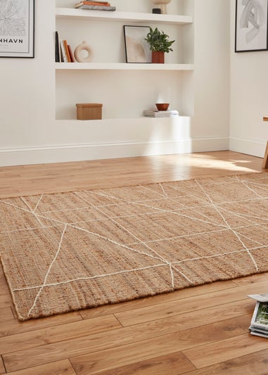 Think Rugs Bazaar Natural Natural Rectangle Rug