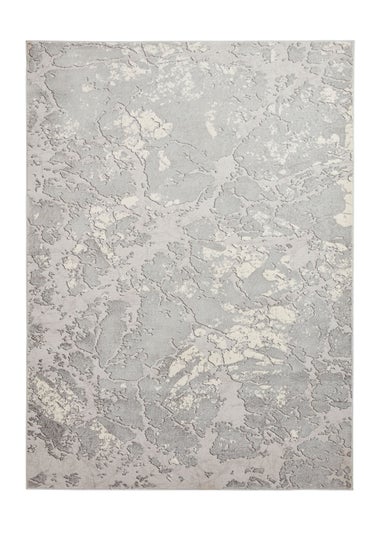 Think Rugs Apollo Grey/Ivory Modern Abstract Rectangle Rug