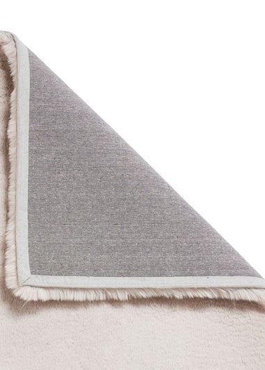 Think Rugs Super Teddy Silver Plain Shaggy Rectangle Rug