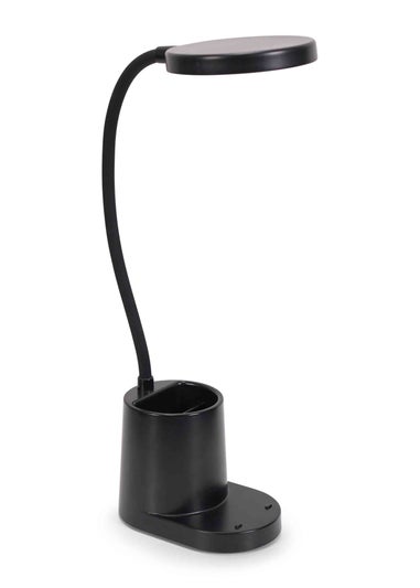 ValueLights Marco Dimmable Matte Black Table Lamp Integrated LED (47cm x 12.8cm x 9.8cm)