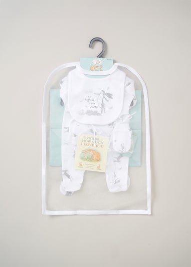 Guess How Much I Love you White 6PC Hanging Gift Set (0-6 months)