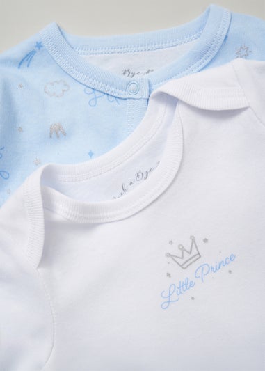 Rock a Bye Baby Light Blue Cotton 5-Piece Baby Gift Set (0-6 months)