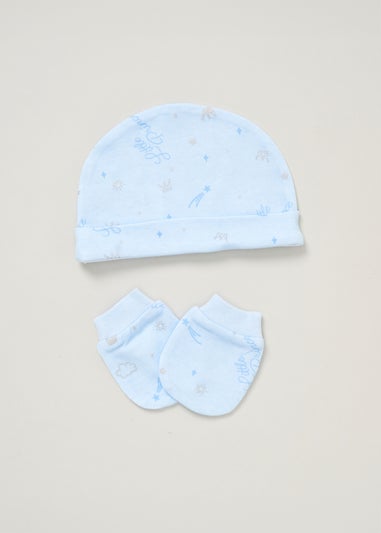 Rock a Bye Baby Light Blue Cotton 5-Piece Baby Gift Set (0-6 months)