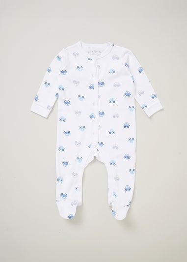 Rock a Bye Baby Light Blue Cotton 5-Piece Baby Gift Set (0-6 months)