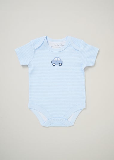 Rock a Bye Baby Light Blue Cotton 5-Piece Baby Gift Set (0-6 months)