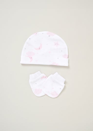 Rock a Bye Baby White Cotton 5-Piece Baby Gift Set (0-6 months)