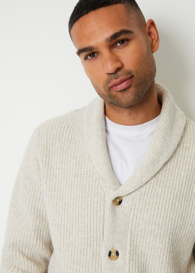 Threadbare Natural Shawl Collar Cardigan