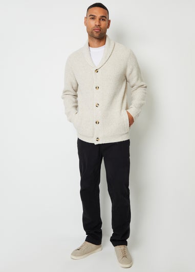 Threadbare Natural Shawl Collar Cardigan