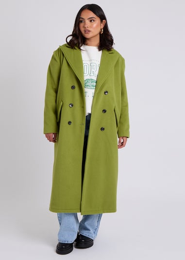 Urban Bliss Green Maxi Formal Coat