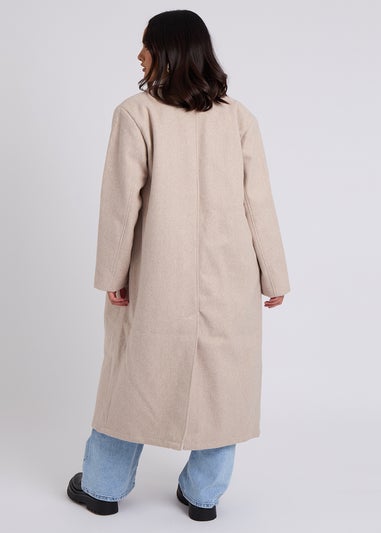 Urban Bliss Oatmeal Maxi Formal Coat