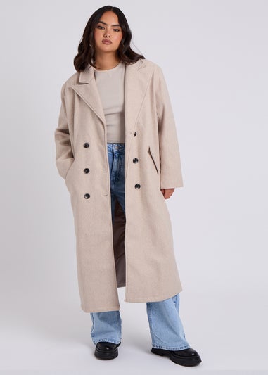 Urban Bliss Oatmeal Maxi Formal Coat