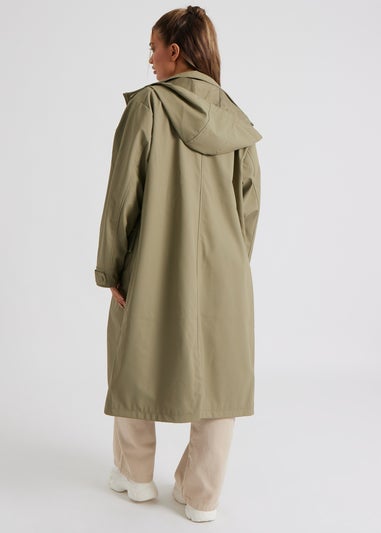 Urban Bliss Khaki Rubberised Raincoat