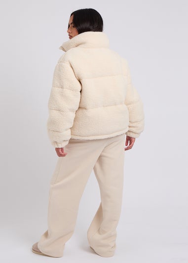 Urban Bliss Cream Teddy Borg Puffer