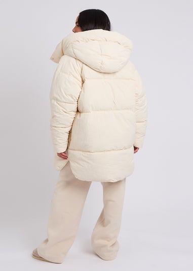 Urban Bliss Cream Mid Length Puffer