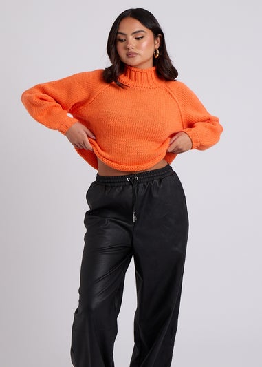 Urban Bliss Orange Exposed Seam Jumper