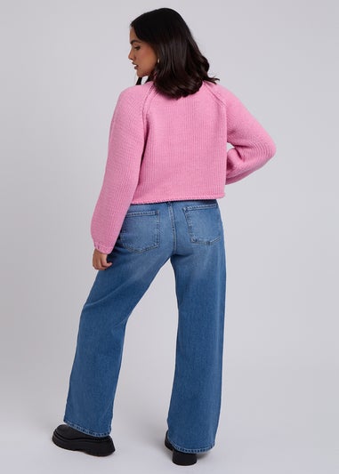 Urban Bliss Pink Exposed Seam Jumper